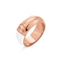 FOLLI FOLLIE-Γυναικείο ατσάλινο δαχτυλίδι FOLLI FOLLIE STYLE CANDIES ροζ χρυσό λευκό