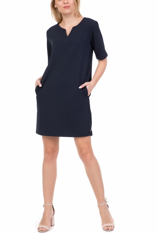 GARCIA JEANS-Γυναικείο κοντό φόρεμα GARCIA JEANS μπλε σκούρο