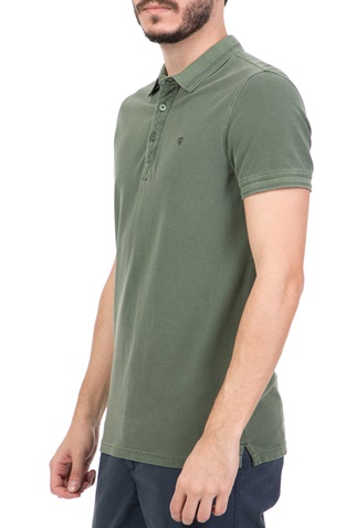 GARCIA JEANS-Ανδρική κοντομάνικη πόλο μπλούζα  GARCIA JEANS πράσινη