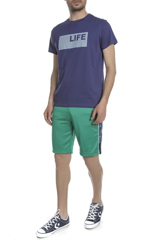 SCOTCH & SODA-Ανδρική βερμούδα Bright track short with logo πράσινη