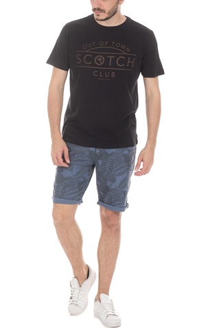 SCOTCH & SODA-Ανδρική μπλούζα SCOTCH & SODA μαύρη