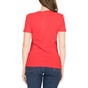CALVIN KLEIN JEANS-Γυναικεία κοντομάνικη μπλούζα CALVIN KLEIN JEANS κόκκινη