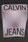 CALVIN KLEIN JEANS-Γυναικείο crop top CALVIN KLEIN JEANS PRINTED MESH CROP μαύρο