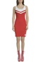 CALVIN KLEIN JEANS-Γυναικείο μίνι φόρεμα CHEERLEADER CALVIN KLEIN JEANS κόκκινο