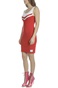 CALVIN KLEIN JEANS-Γυναικείο μίνι φόρεμα CHEERLEADER CALVIN KLEIN JEANS κόκκινο