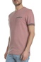 TED BAKER-Ανδρική κοντομάνικη μπλούζα TED BAKER KHAOS SOFT TOUCH ροζ