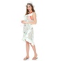 TED BAKER-Γυναικείο κρουαζέ φόρεμα παραλίας TED BAKER DAISLEE FORTUNE λευκό