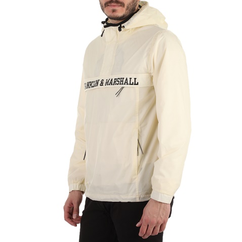 FRANKLIN & MARSHALL-Ανδρικό jacket FRANKLIN & MARSHALL εκρού