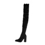 FUNKY BUDDHA-Γυναικείες μπότες πάνω από το γόνατο FUNKY BUDDHA μαύρες