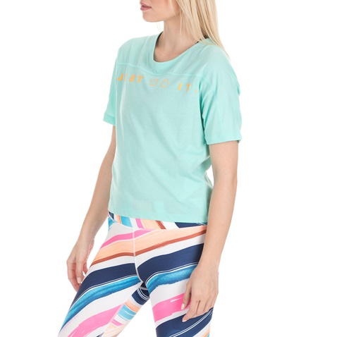 NIKE-Γυναικείο t-shirt NIKE MILER SURF μπλε