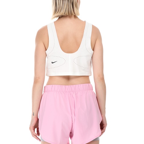 NIKE-Γυναικείο cropped top Nike Training Tank λευκό