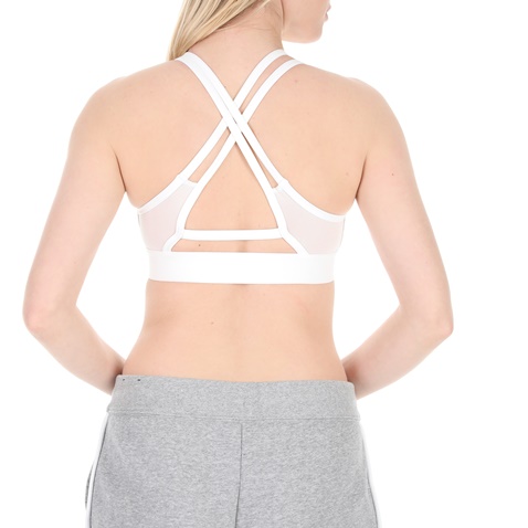 NIKE-Γυναικείο αθλητικό μπουστάκι Nike Zip Indy Women's Light Su λευκό