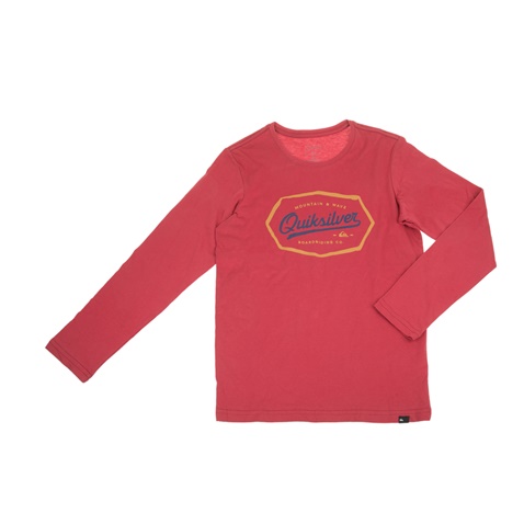 QUIKSILVER-Παιδική μακρυμάνικη μπλούζα QUIKSILVER κόκκινη