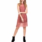 SILVIAN HEACH-Γυναικείο μίνι φόρεμα lingerie & ζακέτα CATRAL SILVIAN HEACH ροζ-μπεζ