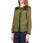SILVIAN HEACH-Γυναικείο μακρυμάνικο πουκάμισο HIRBESSILVIAN HEACH πράσινο