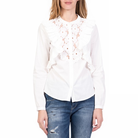 SILVIAN HEACH-Γυναικείο μακρυμάνικο πουκάμισο CABANES SILVIAN HEACH λευκό