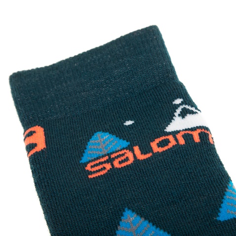 SALOMON-Σετ παιδικές κάλτσες SALOMON SKI TEAM JR 2-PACK πράσινες