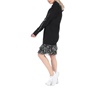 SCOTCH & SODA-Γυναικείο mini φούτερ φόρεμα SCOTCH & SODA ασπρόμαυρο