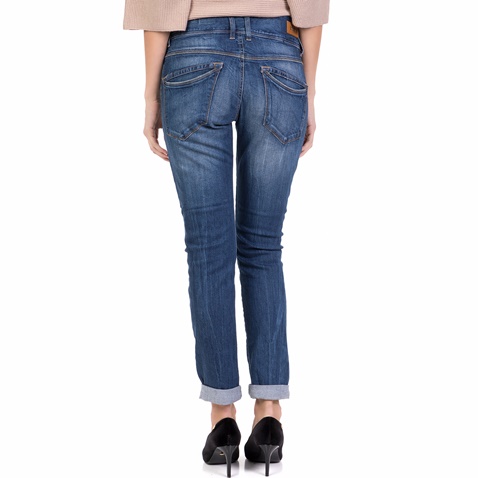 STAFF-Γυναικείο ψηλόμεσο τζιν παντελόνι LINDA STAFF μπλε