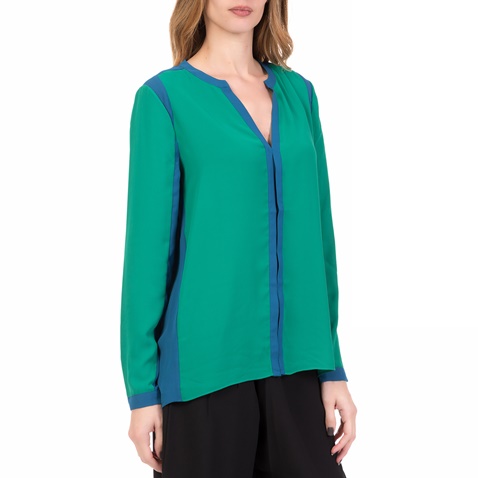 SILVIAN HEACH-Γυναικεία μακρυμάνικη μπλούζα ABANCAY SILVIAN HEACH πράσινη-μπλε