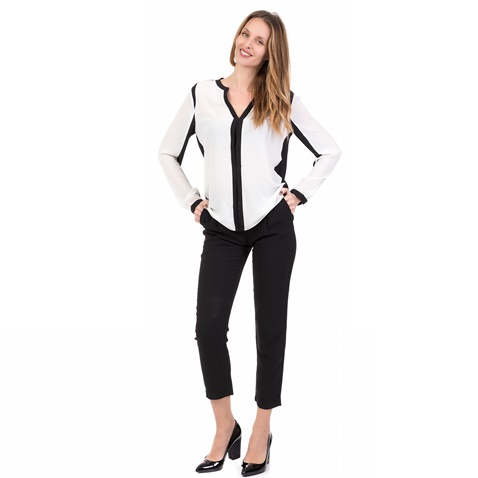 SILVIAN HEACH-Γυναικεία μακρυμάνικη μπλούζα ABANCAY SILVIAN HEACH ασπρόμαυρη