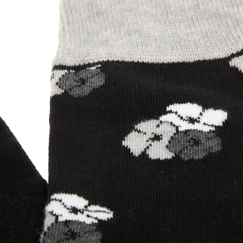 HAPPY SOCKS-Unisex κάλτσες HAPPY SOCKS μαύρες με φλοράλ