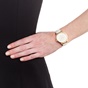 FOLLI FOLLIE-Γυναικείο ρολόι με δερμάτινο λουράκι FOLLI FOLLIE HEART 4 HEART εκρού