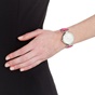 FOLLI FOLLIE-Γυναικείο ρολόι με δερμάτινο λουράκι FOLLI FOLLIE HEART 4 HEART φούξια