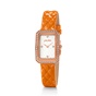 FOLLI FOLLIE-Γυναικείο ρολόι με δερμάτινο λουράκι FOLLI FOLLIE STYLE CODE πορτοκαλί