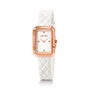 FOLLI FOLLIE-Γυναικείο ρολόι με δερμάτινο λουράκι FOLLI FOLLIE STYLE CODE λευκό
