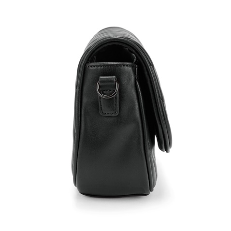 FOLLI FOLLIE-Γυναικεία τσάντα ώμου FOLLI FOLLIE STYLE ROW μαύρη