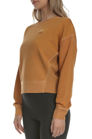 NIKE-Γυναικεία φούτερ μπλούζα Nike Sportswear French Terry καφέ