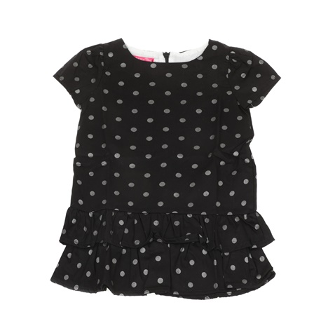 SAM 0-13-Παιδικό φόρεμα για μικρά κορίτσια SAM 0-13 μαύρο με πουά