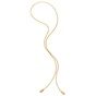 FOLLI FOLLIE-Γυναικείο μακρύ κολιέ FOLLI FOLLIE Style Drops Yellow Gold Plated από ατσάλι