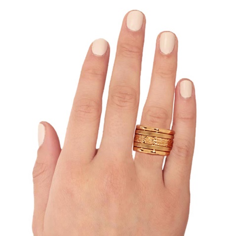 JEWELTUDE-Γυναικείο δαχτυλίδι βερα JEWELTUDE από επιχρυσωμένο κράμα μετάλλων