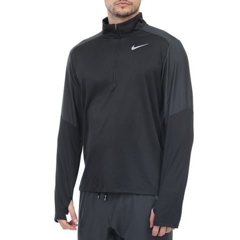 NIKE-Ανδρική μπλούζα Nike PACER TOP HYBRID μαύρη
