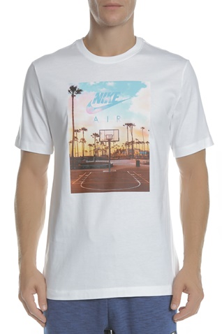 NIKE-Ανδρικό αθλητικό t-shirt ΝΙΚΕ NSW COURT 1 λευκό