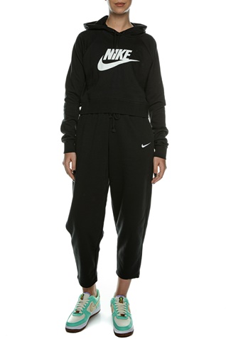 NIKE-Γυναικεία cropped φούτερ μπλούζα NIKE NSW ESSNTL FLC GX CROP HDY μαύρη