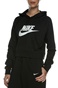 NIKE-Γυναικεία cropped φούτερ μπλούζα NIKE NSW ESSNTL FLC GX CROP HDY μαύρη