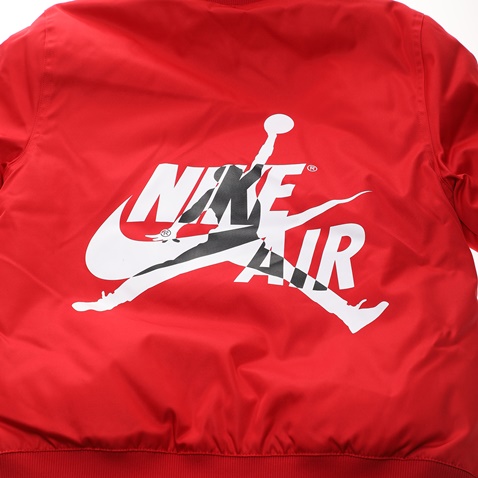 NIKE-Παιδικό μπουφάν NIKE HOODED AIR BOMBER κόκκινο