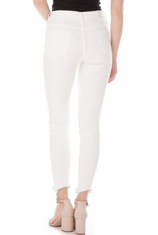 REIKO-Γυναικείο παντελόνι REIKO λευκό