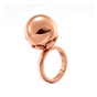 FOLLI FOLLIE-Επίχρυσο δαχτυλίδι από ατσάλι FOLLI FOLLIE ροζ-χρυσό