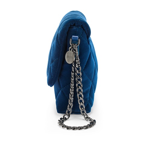 FOLLI FOLLIE-Γυναικεία τσάντα χειρός FOLLI FOLLIE μπλε royal