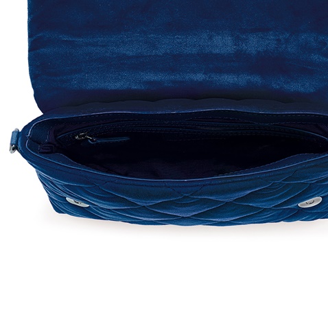 FOLLI FOLLIE-Γυναικεία τσάντα χειρός FOLLI FOLLIE μπλε royal