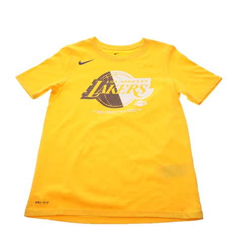 NIKE-Παιδικό t-shirt NIKE LAKERS LOGO κίτρινο