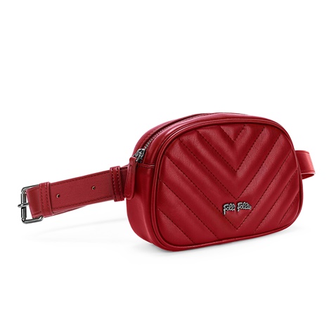 FOLLI FOLLIE-Γυναικεία τσάντα μέσης FOLLI FOLLIE STYLE ROW κόκκινη