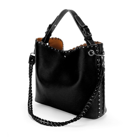 FOLLI FOLLIE- Γυναικεία τσάντα hobo FOLLI FOLLIE μαύρη