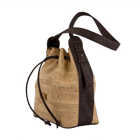 APOXYLO-Γυναικεία τσάντα πουγκί alpha bucket APOXYLO καφέ