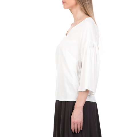 'ALE-Γυναικεία μακρυμάνικη μπλούζα 'ALE λευκή