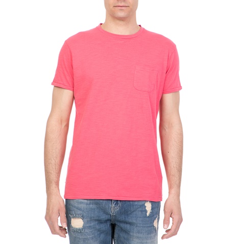 FUNKY BUDDHA-Ανδρική κοντομάνικη μπλούζα FUNKY BUDDHA ροζ